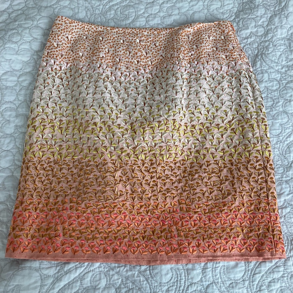 Anthropologie HD in Paris embroidered skirt